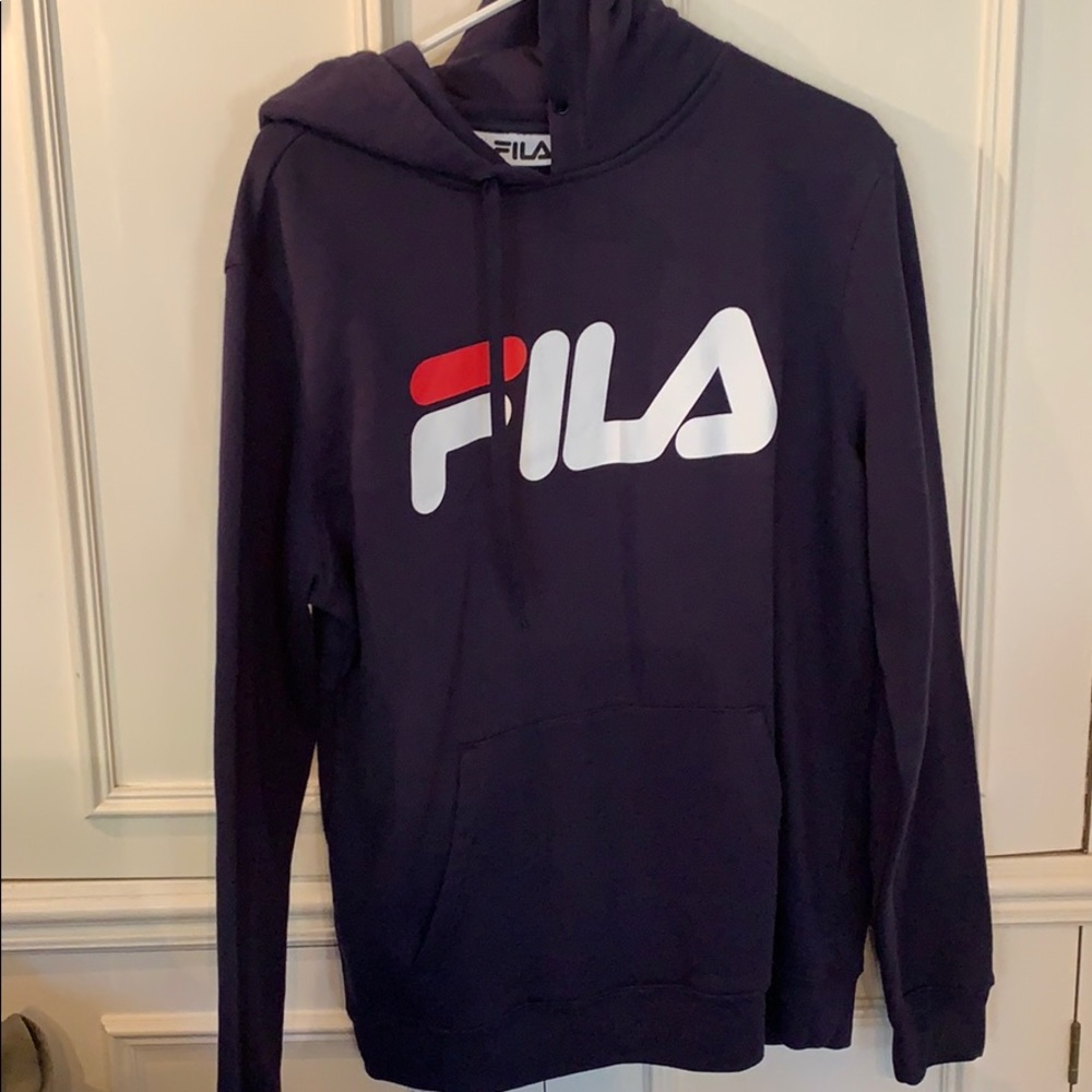 Fila navy hoodie sweatshirt
